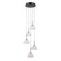 Italux Montiela PND-34374-5-BK Suspension lumineuse 5x25W/LED 3000K 1286lm IP20