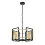 Italux PRIMERO PND-44003-4-BK-GD Suspension lumineuse 4x60W/E27 IP20