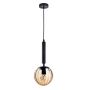 Italux RAVENA PND-2324-1 BK+AMB Suspension lumineuse 1x10W/E27 IP20