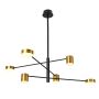 Italux REMDAL PND-16374-6-BK-GD-4K Suspension lumineuse 36W/LED 4000K 2700LM IP20