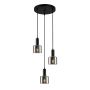 Italux SANTIA PND-65342-3A-BK+SG Suspension lumineuse 3x40W/E27 IP20