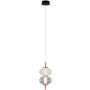 Italux Testa PND-84938-2-BK Suspension lumineuse 1x8W/LED 3000K 500lm IP20