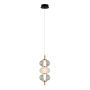 Italux Testa PND-84938-3-BK Suspension lumineuse 1x12W/LED 3000K 790lm IP20