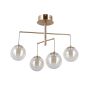 Italux Velada PND-34381-4-HBR Lampe de plafond 4x20W/LED 3000K 1810lm IP20