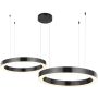 Step Into Design CIRCLE 2in1 ST-8848-40+60 black Suspension lumineuse 2x53W/LED 3000K 5035lm IP20