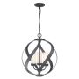 Quintiesse BLACKSMITH QN-BLACKSMITH-3P-OBK Suspension lumineuse 3x40W/E14 IP44