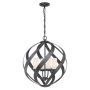 Quintiesse BLACKSMITH QN-BLACKSMITH-4P-OBK Suspension lumineuse 4x40W/E14 IP44