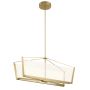 Quintiesse CALTERS QN-CALTERS-ISLE-CG Suspension lumineuse 1x50.8W/LED 3000k 5440LM