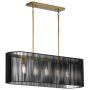 Quintiesse LINARA QN-LINARA-ISLE-BK Suspension lumineuse 5x60W/E27