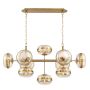 Quintiesse Nottingham QN-NOTTINGHAM-10LP-AB Suspension lumineuse 10x40W/E27 IP20