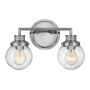 Quintiesse POPPY QN-POPPY2-PC-BATH Applique murale 2x60W/E27 IP44