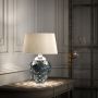 Quintiesse SAMARA QN-SAMARA-TL-BLU Lampe de table 1x60W/E27+1x7W/GU10 3000K 620LM