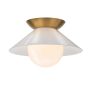 Quintiesse Saucer QN-SAUCER-FM-AB-OPAL Plafonnier 1x40W/E27 IP20
