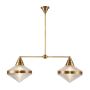 Quintiesse Willard QN-WILLARD-LP2-VBS-PG Lampe de plafond 2x60W/E27 IP20