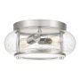 Elstead Lighting QUOIZLE QZ-TRILOGY-FS-BN2 Plafonnier 2x60W/E27
