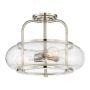 Elstead Lighting QUOIZLE QZ-TRILOGY-SFM-BN Lampe de plafond 3x60W/E27
