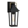 Quoizel Buckley QZ-BUCKLEY-S-MBK Applique murale 1x40W/E27 IP44