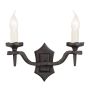Elstead Lighting RECTORY RY2B-BLACK Applique murale 2x60W/E14