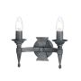 Elstead Lighting SAXON SAX2-BLK-SIL Applique murale 2x60W/E14