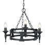 Elstead Lighting SAXON SAX3-BLK Lustre 3x60W/E14