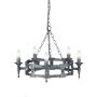 Elstead Lighting SAXON SAX5-BLK-SIL Lustre 5x60W/E14