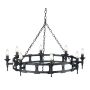 Elstead Lighting SAXON SAX8-BLK Lustre 8x60W/E14
