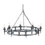 Elstead Lighting SAXON SAX8-BLK-SIL Lustre 8x60W/E14