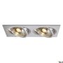 SLV NEW TRIA 111382 Spot encastré 2x75W/GU10/ES111 IP20