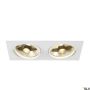 SLV NEW TRIA 113841 Spot encastré 2x75W/GU10/ES111 IP20