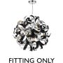 Dar Lighting Swash SWA1350-SP Suspension 9x40w/g9