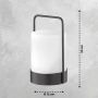 Fischer&Honsel Casoli 850207 Lampe de table 2x0.5W/LED RGBW 8lm IP44