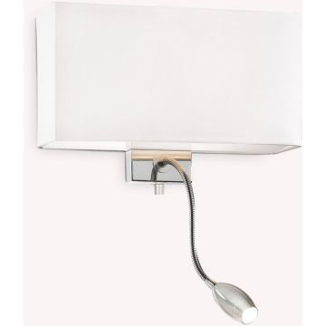 Ideal Lux HOTEL 035949 Applique murale 1x60W/E27+1x1,5W/LED ip20