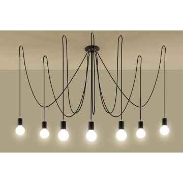 Sollux EDISON SL.0372 Suspension lumineuse 7x60W/E27