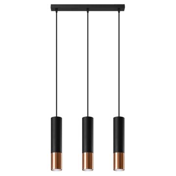 Sollux LOOPEZ 3L SL.0948 Suspension lumineuse 3x40W/GU10 IP20