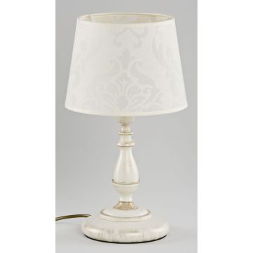 Alfa ROKSANA WHITE 18538 Lampe de table 1x60W/E27