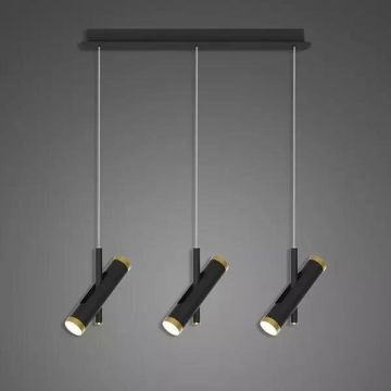 Altavola Design Lunette LA062/CL3_black Suspension lumineuse 6x3W/LED 3000K 1080lm IP20