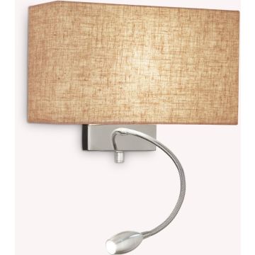 Ideal Lux HOTEL 103204 Applique murale 1x60W/E27+1x1,5W/LED ip20