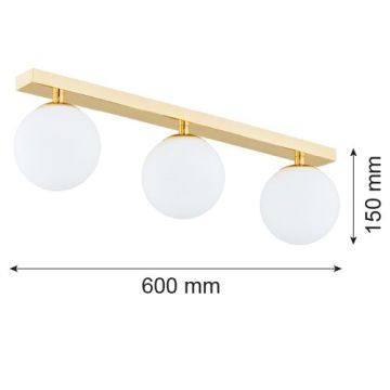Argon FLAVIO 1414 Plafonnier 3x7W/E14 IP44