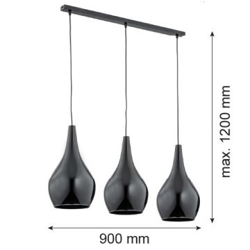 Argon SANTANA 1409 Suspension lumineuse 3x15W/E27 IP20
