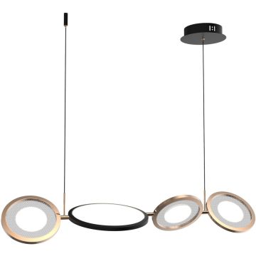 Altavola Design Seppia LA115/P_98_3k_black_gold Suspension lumineuse 1+3x35W/LED 3000K 2100lm IP20