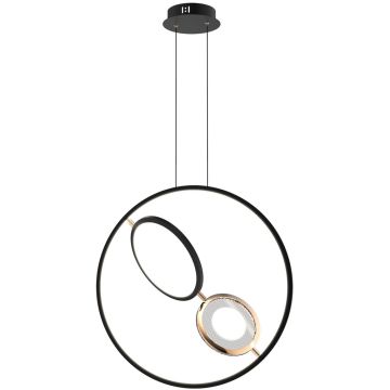 Altavola Design Seppia LA115/X_62_1+2_3k_black_gold Suspension lumineuse 1+2x45W/LED 3000K 2750lm IP20
