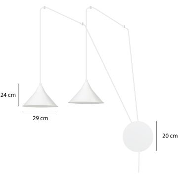 Emibig ABRAMO 159/2 Applique murale 2x60W/E27 IP20