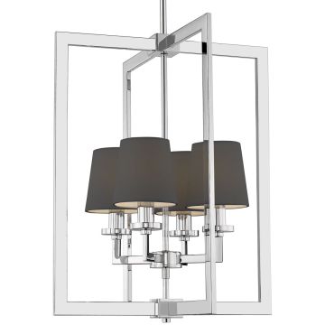 Cosmolight LONDON P04021CH-BK Lampe de plafond 4x40W/E14 IP20