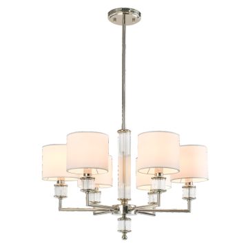 Cosmolight SUTTON P06446NI-WH Lampe de plafond 6x40W/E14 ip20