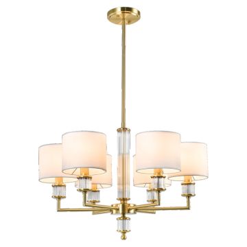 Cosmolight SUTTON P06692BR-WH Lampe de plafond 6x40W/E14 ip20