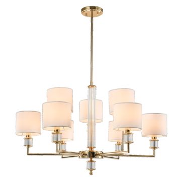 Cosmolight SUTTON P09378AU-WH Lampe de plafond 9x40W/E14 ip20