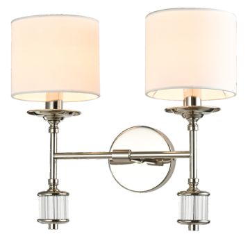 Cosmolight SUTTON W02477NI-WH Applique murale 2x25W/E14 ip20
