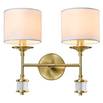Cosmolight SUTTON W02852BR-WH Applique murale 2x25W/E14 ip20