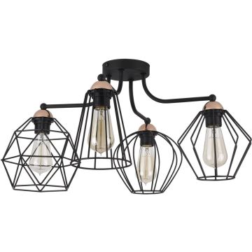 TK Lighting GALAXY 1645 Lampe de plafond 4x60W/E27
