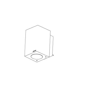 Norlys SANDVIK 1740BC Applique murale 1x4W/GU10 IP65
